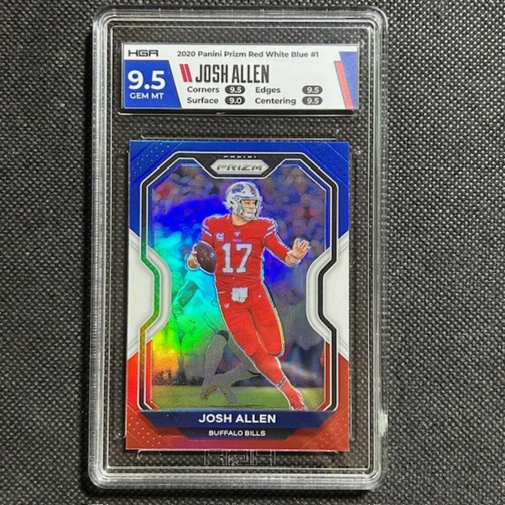 2020 Panini Prizm Josh Allen Red White & Blue Prizm - HGA 9.5 GEM MINT
